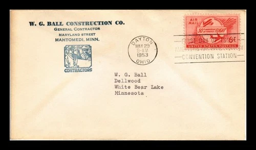 DR JIM STAMPS US COVER AVIATION GOLDEN ANNIVERSARY AIR MAIL FDC SCOTT C47