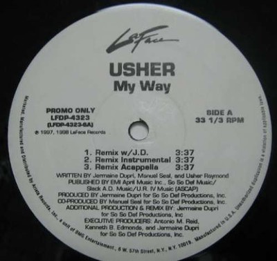 Usher My Way 12'' Promo Vinyl Schallplatte 104909