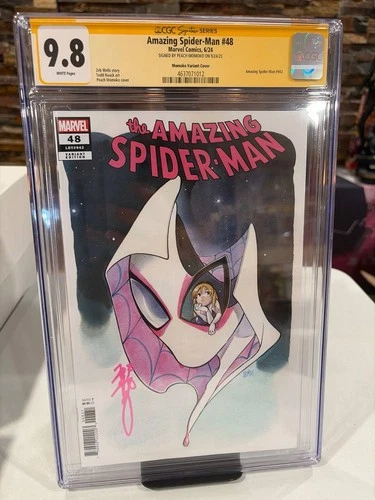 🔴🔵Amazing Spider-Man #48 (2024) 🔴🔵 Peach Momoko SS CGC 9.8 L@@k