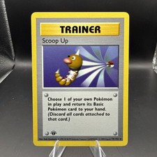Pokemon Base Set 1st Edition Shadowless Scoop Up 78/102 Trainer 1999 NM  on eBay