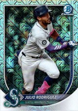 Julio Rodriguez 2025 Topps Bowman Chrome Mojo Base #66 - Mariners