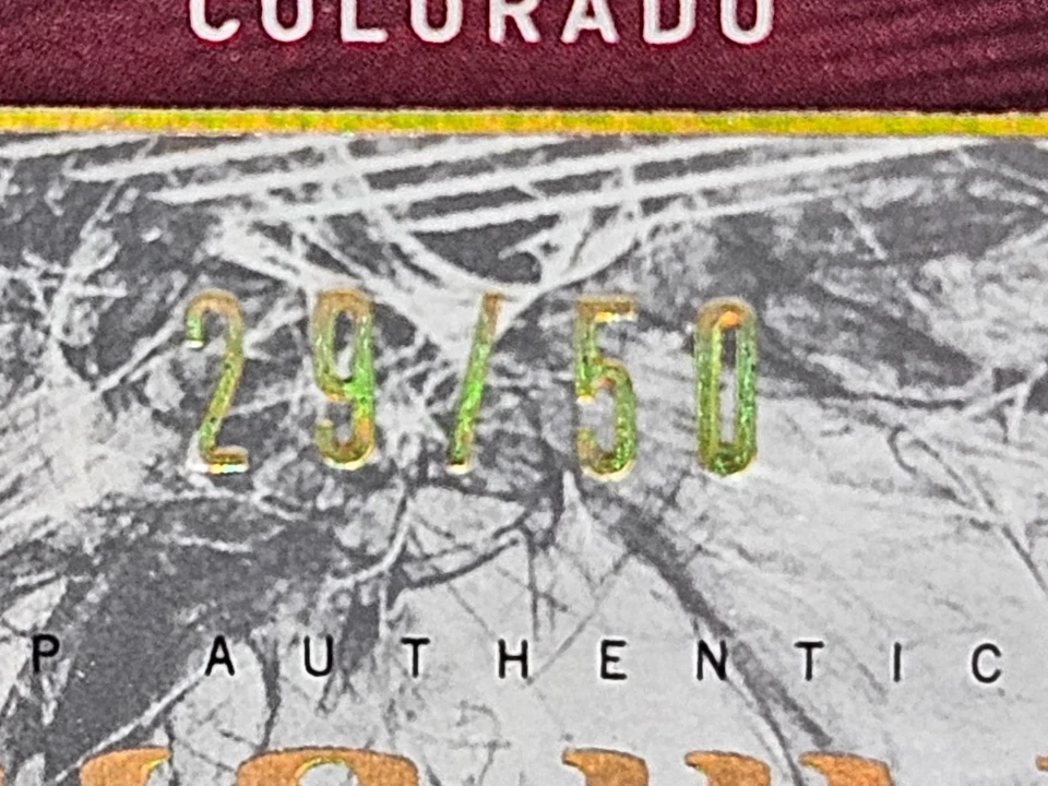 2019-20 SP Authentic Future Watch Rookie Autograph Patch Retro Cale Makar 29/50 - Image 4 of 4