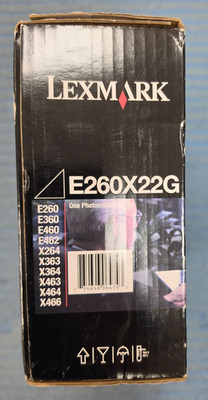 Lexmark E260X22G Black Drum Toner Cartridge