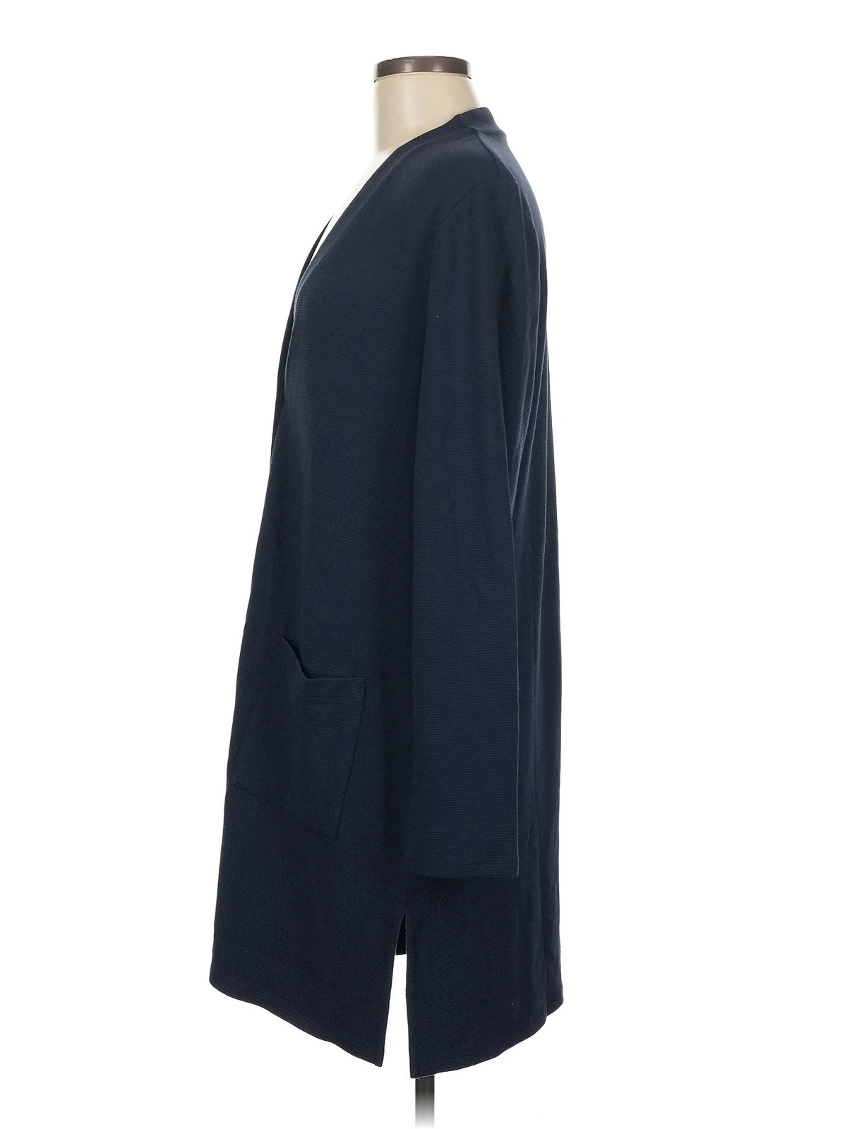 J.Jill Women Blue Coat M - image 4