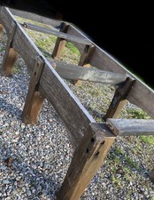 ANTIQUE RECLAIMED OAK - HUGE SNOOKER TABLE BASE / LEG SET - Table / Bar / Hall