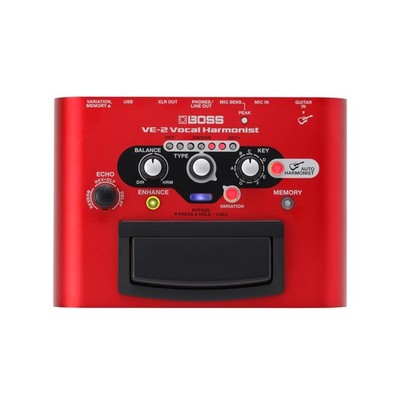BOSS VE-2 Vocal Harmonist Effects Pedal Battery Phantom Power Easy Use