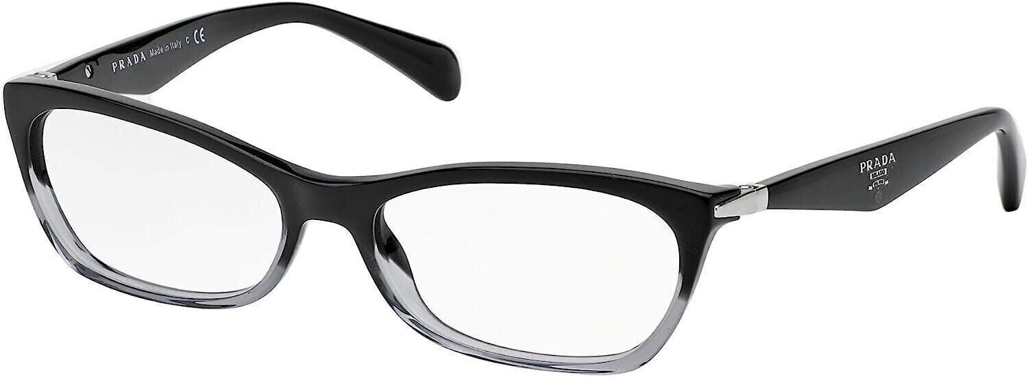 Prada PR15PV ZYY/1O1 Eyeglasses, Black Gradient Transparent, 53mm