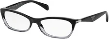 Prada PR15PV ZYY/1O1 Eyeglasses, Black Gradient Transparent, 53mm