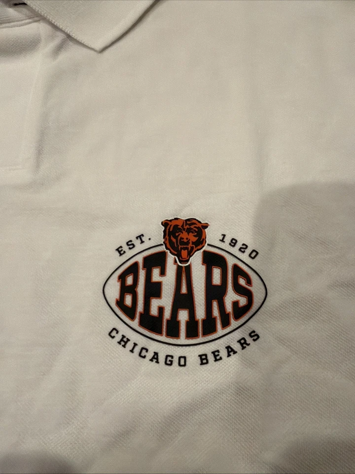 Polo Hugo Boss BOSS X NFL Chicago Bears Punter para hombre talla M algodón blanco nuevo con etiquetas Foto 2 de 4