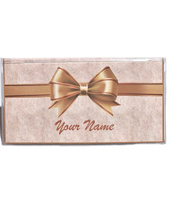 Festive holiday bow image vinyl Checkbook Cover SEE VIDEO
