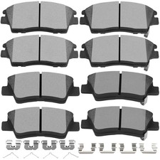 Front Rear Disc Brake Pads 8pcs Whardware Fits Tucson 16-21 Sportage 17-21 Front Rear Disc Brake Pads 8pcs Whardware Fits Tucson 16-21 Sportage 17-21