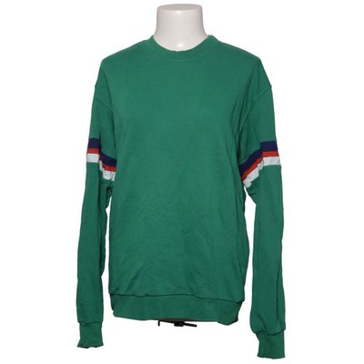 Bershka, Sweatshirt, Größe: L, Grün/Mehrfarbig, Baumwolle/Elasthan #H9N