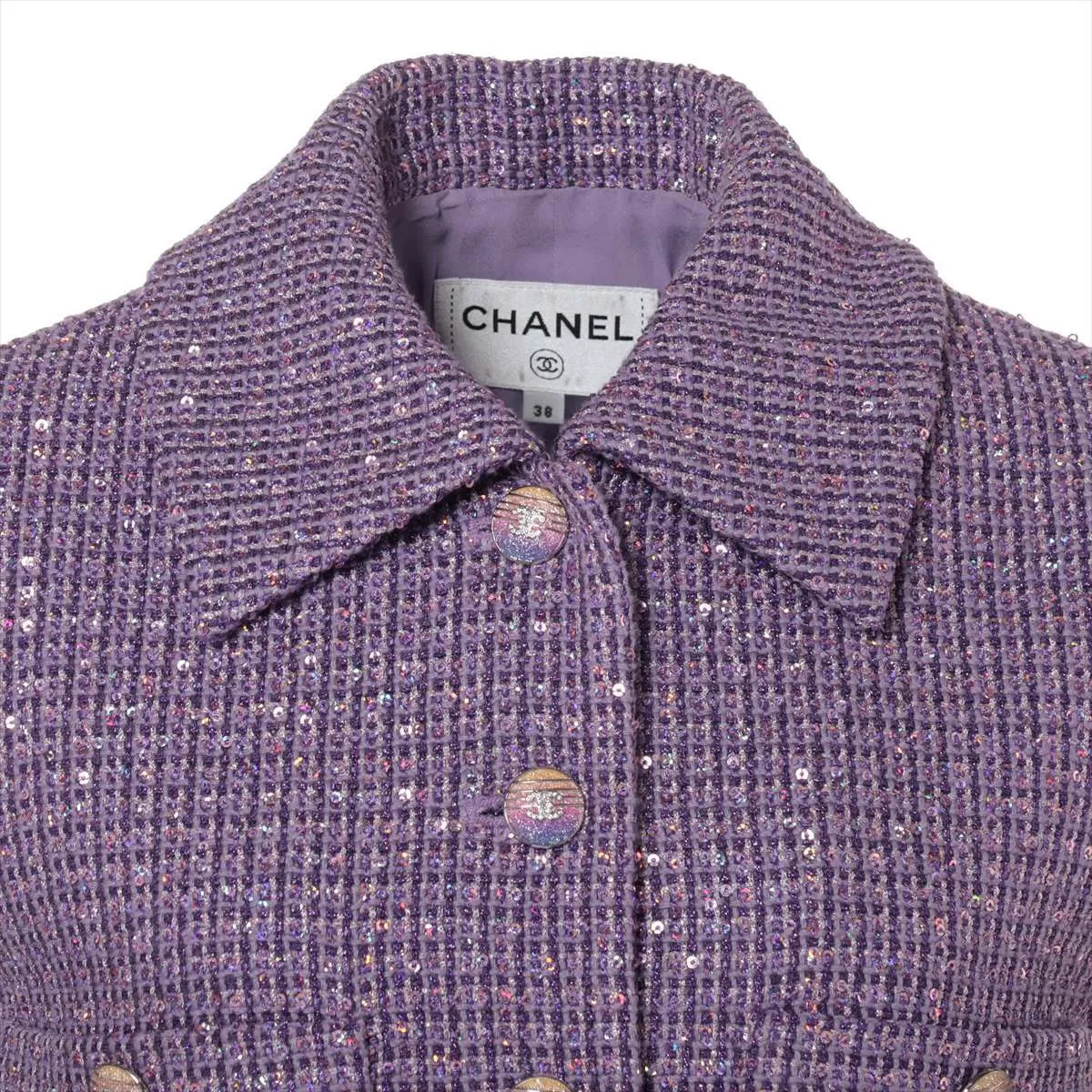 Chanel Coco Button 24 years Polyester Setup 38/ 3… - image 4