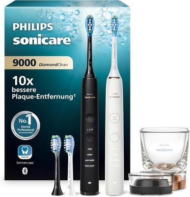 Philips Sonicare HX9914/57 DiamondClean 2 elektrische Zahnbürsten Paar/Set