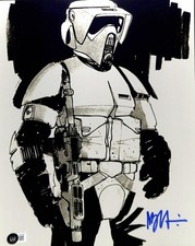 Nilo Rodis-Jamero Signed Star Wars Biker Scout Concept 11x14 Photo Beckett