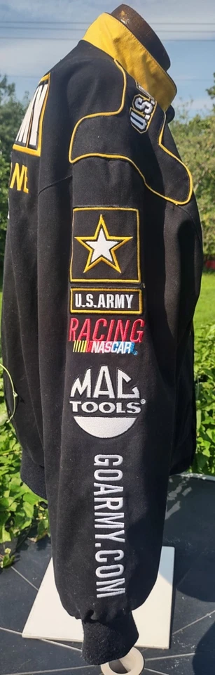 Vintage 2004 US Army 01 JH Design Nascar Racing Jacket Reversible Rare XL - Image 2 of 4