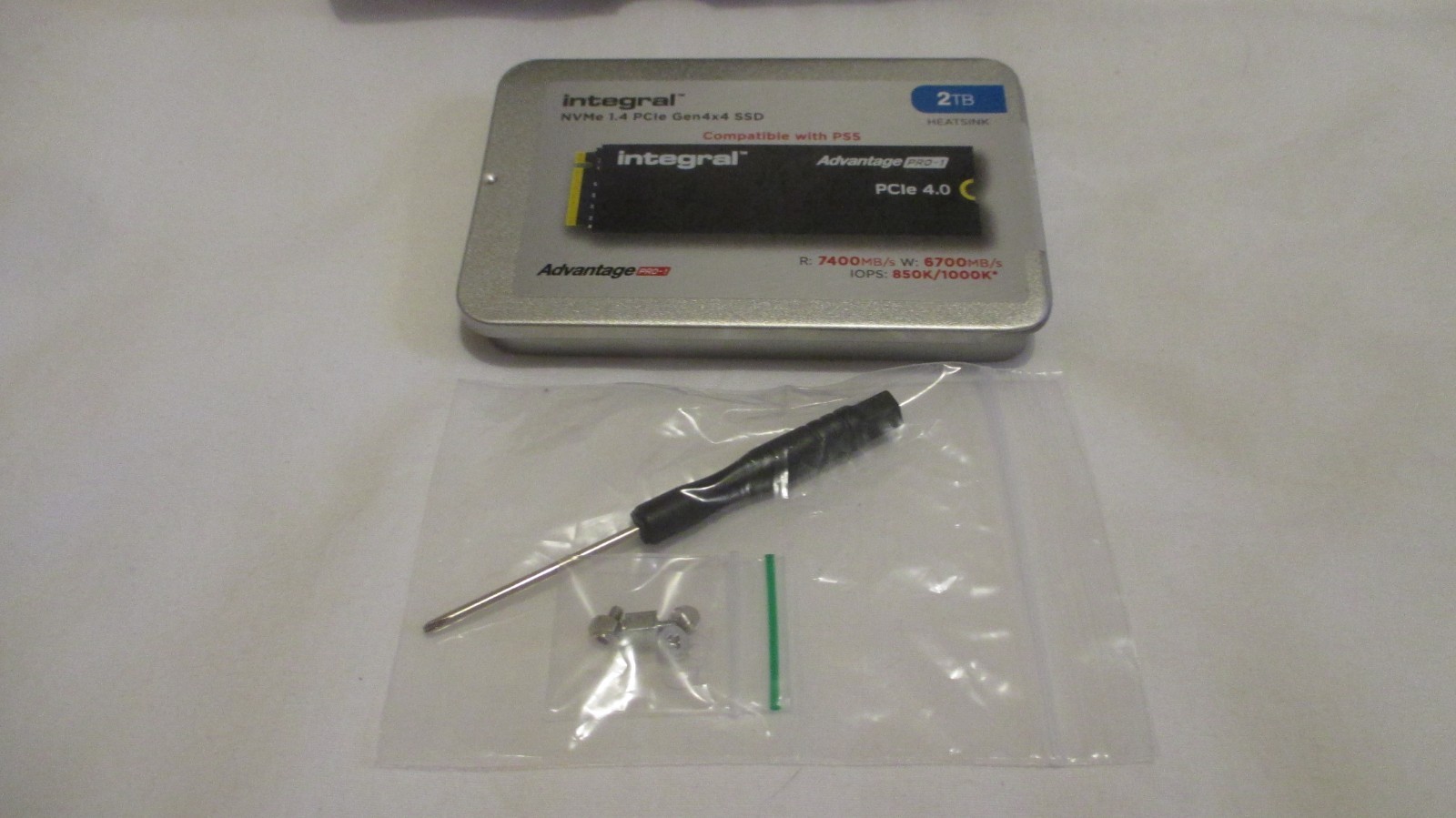 Integral 2TB Advantage Pro-1 M.2 2280 PCIe Gen4 NVME SSD R/W 7400/6700MB/s TLC
