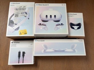Meta Quest 3 128GB VR-Headset Ladestation Elite Strap Silikoneinlage mehr