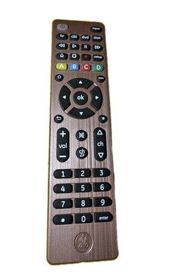 GE  4-Device Universal Remote Control for Smart TVs etc - Rose Gold 32934 Tested