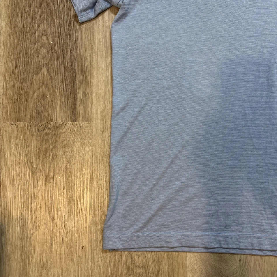 Travis Mathew Men’s Polo Shirt Shirt Sleeve Size XL Blue 1/4 Button Up - Image 2 of 4