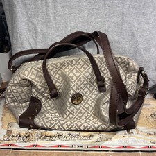 Tommy Hilfiger Monedero Bolso de Mano Estampado Clásico Correa de Hombro Excelente Estado Envío Gratis
