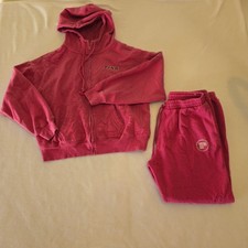 PINK Hoodie and Sweatpants Set Size S PURPLE
