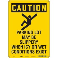 Condor 478D64 Safety Sign, 14 In Height, 10 In Width, Aluminum, Vertical