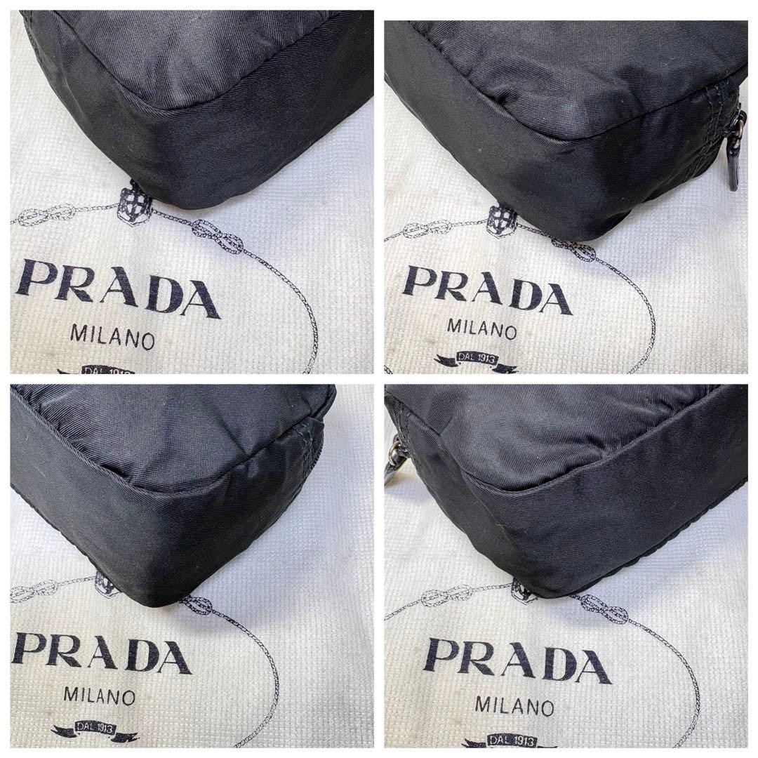 PRADA Triangular Logo Nylon MakeUp Pouch 20x9x75m… - image 5