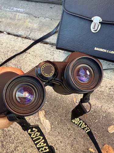 Vintage Bausch & Lomb Legacy Binoculars 10X50 WA Wide Angle Field 7.5 with Case - Picture 7 of 9