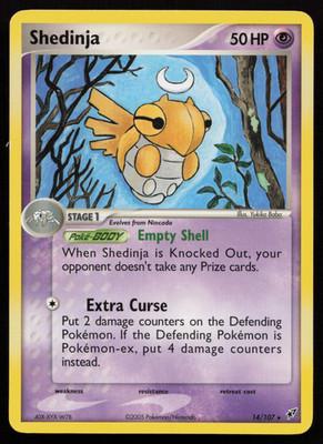 Shedinja #14 from Deoxys ((2005)) – Pokémon card