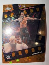 Topps Chrome WWE Focus Reel Montez Ford Orange Logofractor Wrestlemania #18/25