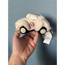 Disney Store Herbie the Love Bug Plush Bean Bag Toy Car 53 VW Beetle 6 Inch