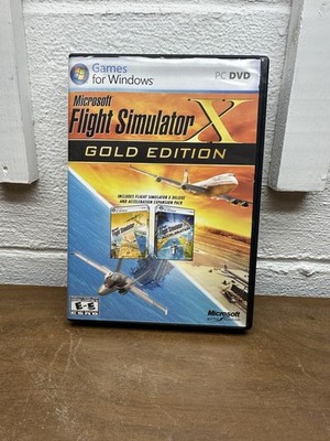 PC Game Microsoft Flight Simulator X Gold Edition 2008 3 Disc Set Complete