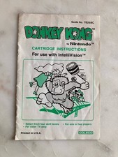 Donkey Kong  Intellivision  Manual Only