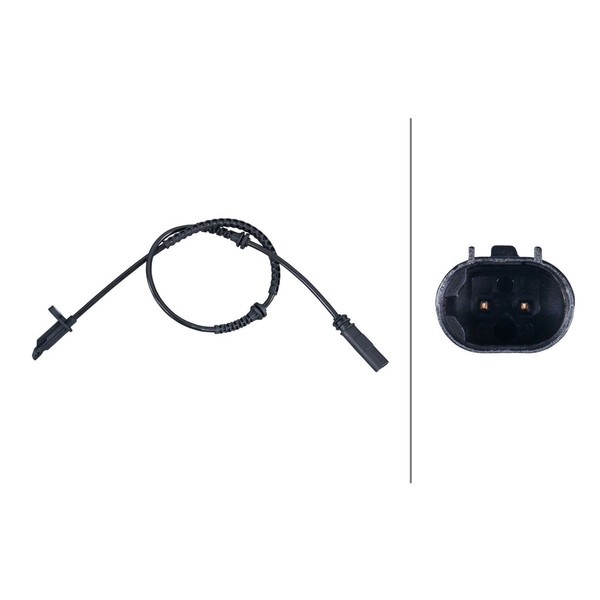 Sensor Raddrehzahl Vorderachse Rechts 2-Polig Hella FüR U.A. BMW 2Er-image