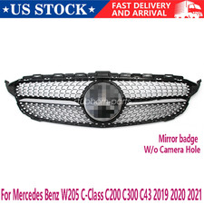 Front Grille Wstar For Mercedes Benz W205 C-class C200 C300 C43 2019 2020 2021