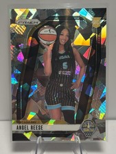 Angel Reese Rookie Card 2024 Panini Prizm WNBA Cracked Ice Image Variation- #147