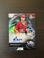 Brenner Cox 2023 Bowman Platinum Top Prospect Autograph #TOP-89 Auto Signature
