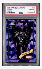 2025 Topps Chrome Marvel Sapphire Venom /15 Purple PSA 10 Gem Mint 💎 #149