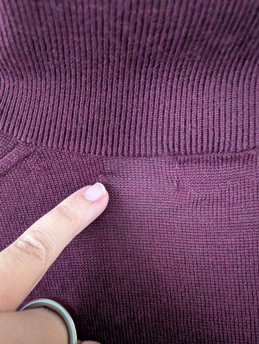 Brooks Brothers Merino Wool 1/4 Zip Sweater Burgundy XXL - Picture 4 of 6