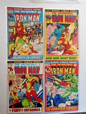 1972 The Invincible Iron Man 45,46,48,49, Death of Guardsman