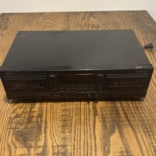 Denon DRW-585 Dual Cassette Deck HiFi Stereo Vintage Tape Recorder Dubbing NICE 