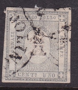SARDINIA ^^^BOB # P1  RARER   used IMPERF  CLASSIC   hcv@xdco 384sard