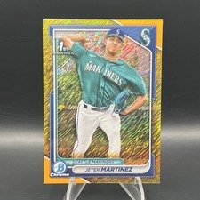 2024 Bowman Chrome 1st Bowman Jeter Martinez Gold Shimmer Refractor /50
