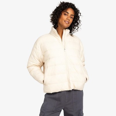 Roxy Womens Wind Bliss Padded Jacket Warm Puffer Lined Coat Full Zip Packable