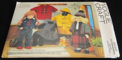 Vogue Craft Pattern 8556 Doll Clothes Boots Jeans Jacket Coat Linda Carr UNCUT