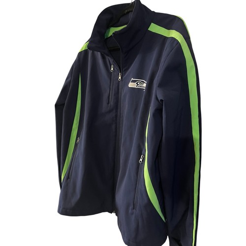 NFL Seattle Seahawks Football Men Jacket Blue Green G-III Zip Jacket XL - Picture 4 of 6