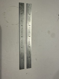 Pair Of L.S. Starrett 6” Steel Rules