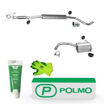 POLMO Auspuff Auspuffanlage mit E-Prüfzeichen /6612