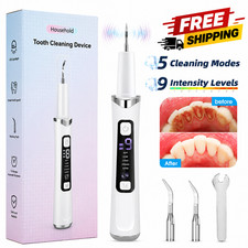 Ultrasonic Electric Tooth Cleaner Tartar Plaque Remover Dental Scaler Tool